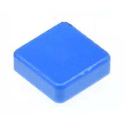 Cap voor 12x12 micro drukknop schakelaar vierkant Blauw